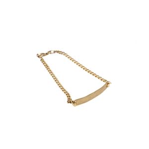 PULSERA CUBANA CON PLACA 18K