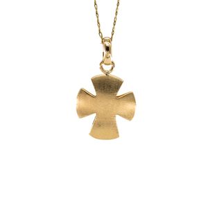 DIJE CRUZ SATINADA 18K
