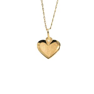 DIJE CORAZON SATINADO 18K