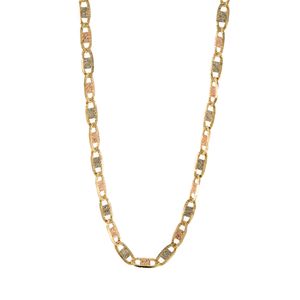 CADENA ANCLA 3 TONOS 18K