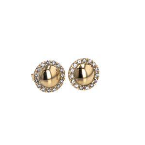 ARETES TOPOS CON ZIRCONES 18K