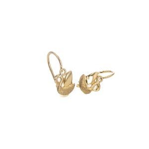 ARETES ZARCILLOS CISNE 18K