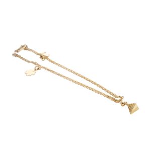 PULSERA TOBILLERA CON DIJES 18K