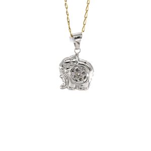 DIJE ELEFANTE CON ZIRCONES 18K