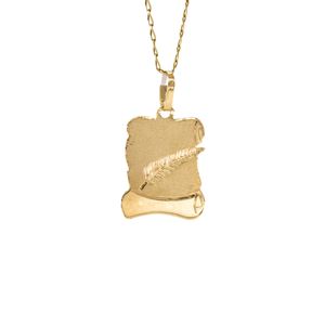 DIJE PERGAMINO SATINADO 18K