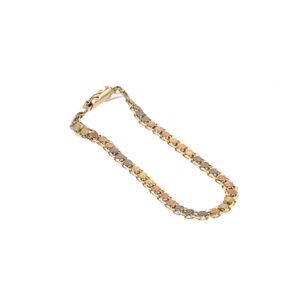 PULSERA BISMARK 3 TONOS 18K