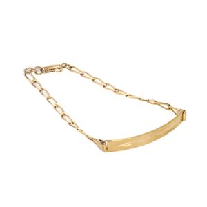 PULSERA BILBAO CON PLACA 18K