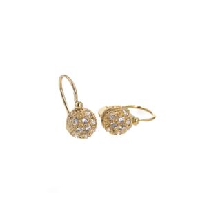 ARETES ZARCILLOS CON ZIRCONES 18K