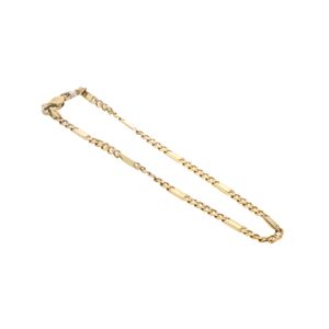 PULSERA CUBANA CON PLACAS 18K