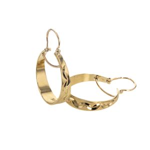 ARETES CANDONGAS DIAMANTADA 18K