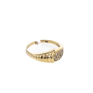 ANILLO DISEÑO CON ZIRCONES 18K