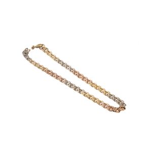 PULSERA TEJIDO CHINO 3 COLORES 18K