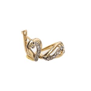 ARETES CORTOS CON ZIRCONES 18K