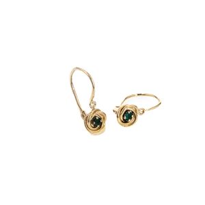 ARETES ZARCILLOS CON ZIRCON 18K