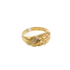 ANILLO CON ZIRCONES 18K
