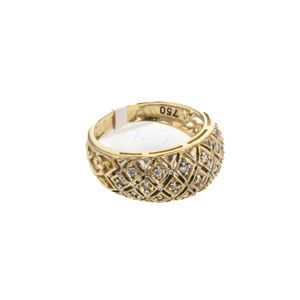 ANILLO CON ZIRCONES 18K