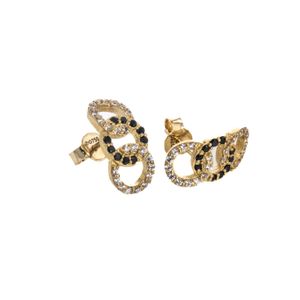 ARETES TOPOS CON ZIRCONES 18K