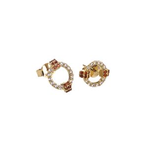 ARETES TOPOS CON ZIRCONES 18K