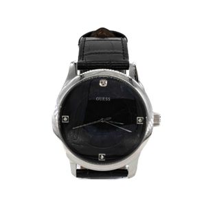RELOJ GUESS CABEZA DE ACERO - PULSO DE CUERO - UO539G1