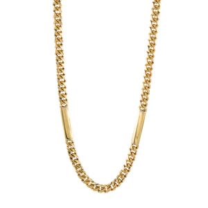 CADENA CUBANA CON PLACAS 18K