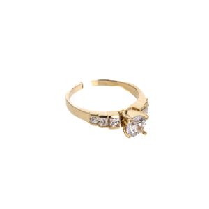 ANILLO DE COMPROMISO CON ZIRCONES 18K