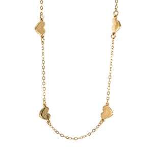 CADENA TIPO COLLAR CORAZONES LISA
