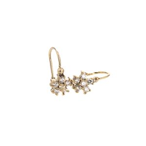 ARETES ZARCILLOS CON ZIRCONES 18K