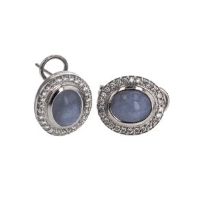 ARETES 18K - O. BLANCO - P. FINA
