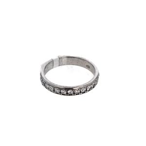 ANILLO 18K - O. BLANCO - P. FINA