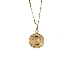 DIJE REDONDO VIRGEN 18K