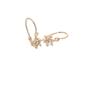 ARETES ZARCILLOS CON ZIRCONES 18K