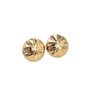 ARETES TOPOS DIAMANTADO 18K