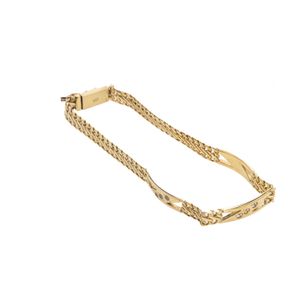 PULSERA BISMARK CON ZIRCONES 18K