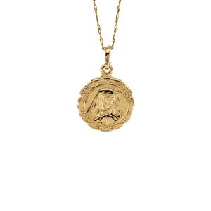 DIJE REDONDO VIRGEN 18K