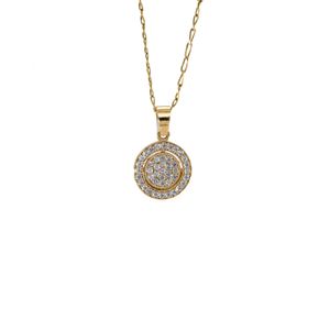 DIJE CON ZIRCONES 18K