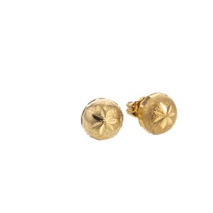 ARETES TOPOS DIAMANTADA 18K