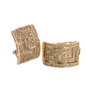 ARETES 14K - P. FINA -
