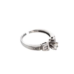 ANILLO 18K - O. BLANCO - P. FINA
