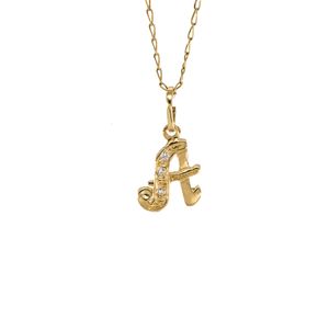 DIJE LETRA A CON ZIRCONES 18K