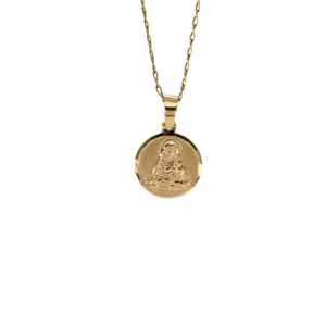 DIJE REDONDO VIRGEN 18K