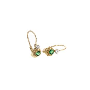 ARETES ZARCILLOS CON ZIRCONES 18K