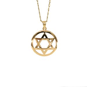DIJE ESTRELLA DE DAVID 18K