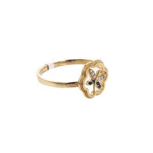 ANILLO LIBELULA CON ZIECONES 18K