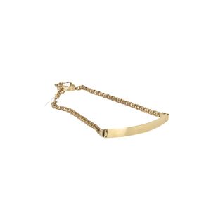 PULSERA TEJIDO CHINO CON PLACA 18K