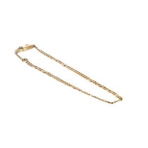 PULSERA CUBANA ALTERNADA 18K