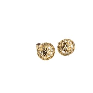 ARETES TOPOS DIAMANTADA 18K