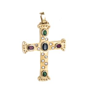 DIJE CRUZ 14K - P. FINA