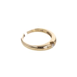 ANILLO 14K - P. FINA - 0,10 CT APROX