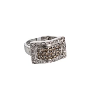 ANILLO 18K - P. FINA - O. BLANCO