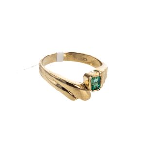 ANILLO 18K - P. FINA - ESMERALDA